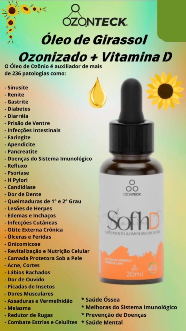 OLEO DE GIRASSOL COM VITAMINA D - SOFH D 20ML