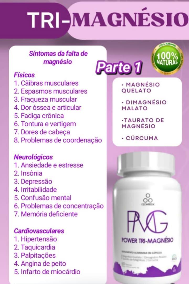 POWER TRI-MAGNESIO COM OZONIO - 60CAP