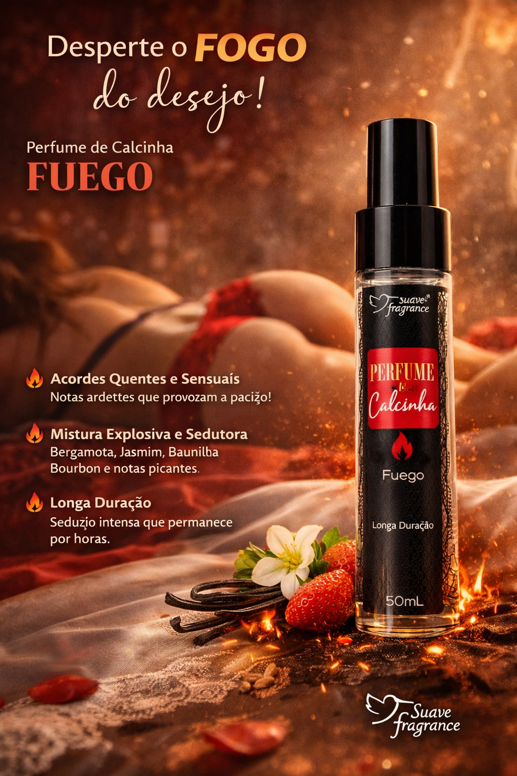 PERFUME CALCINHA FUEGO VERMELHO 20ML