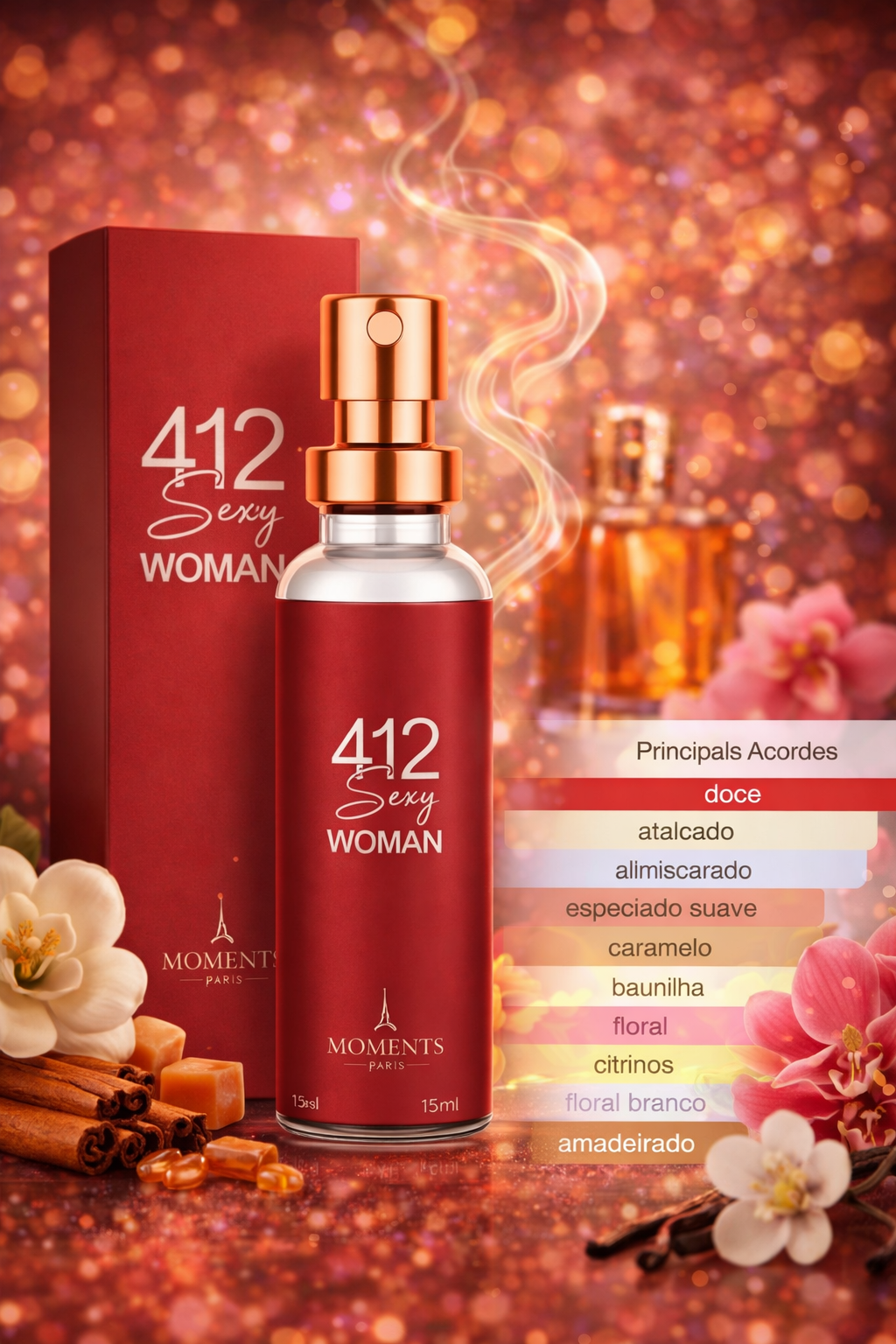 PERFUME FEMININO - 412 SEXY WOMAN 15ML