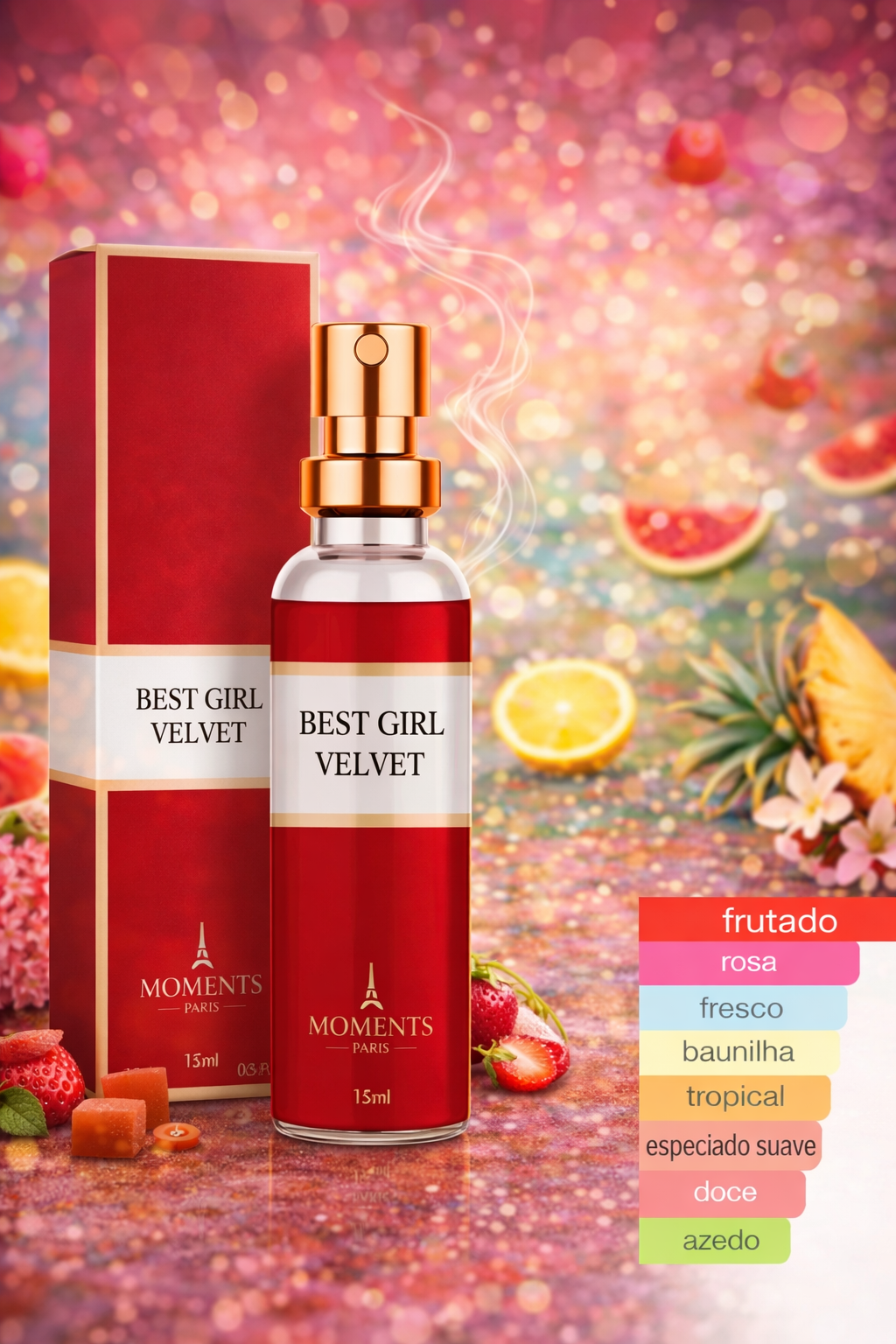 PERFUME FEMININO BEST GIRL VELVET 15ML