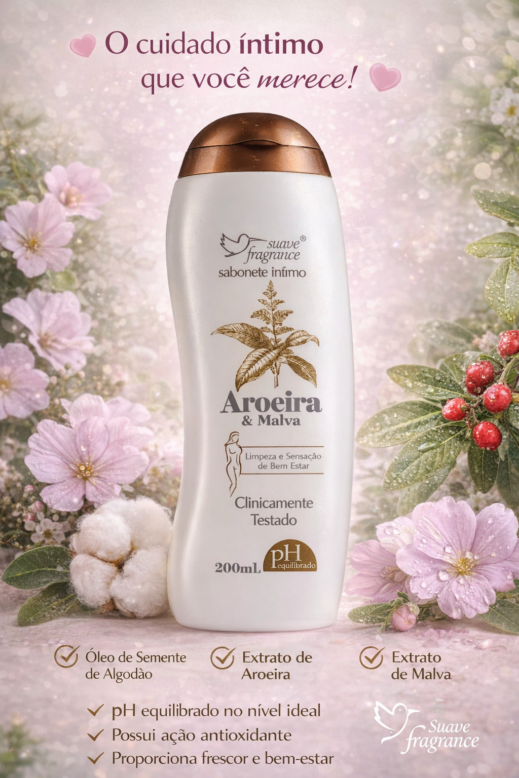 SABONETE INTIMO AROERA E MALVA - 140ML